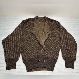 Vintage Escada By SRB Woman’s Wool Alpaca Cardigan Wrap Sweater Sz 36EU Germany!